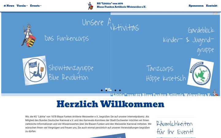 Snímek obrazovky blauefunken-weisweiler.com