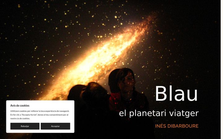 Screenshot of blauelplanetari.com
