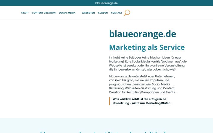 Zrzut ekranu blaueorange.de