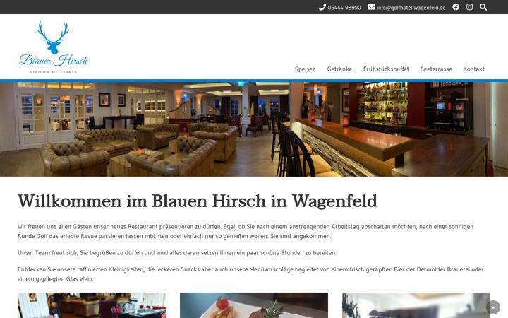 Screenshot of blauer-hirsch.com