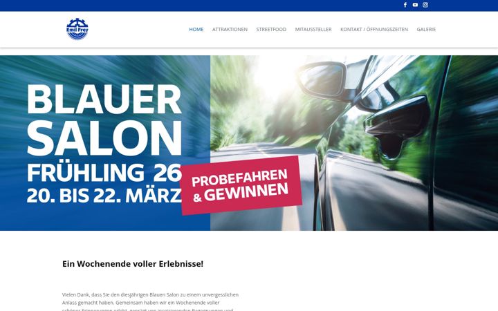 Screenshot of blauersalon.ch