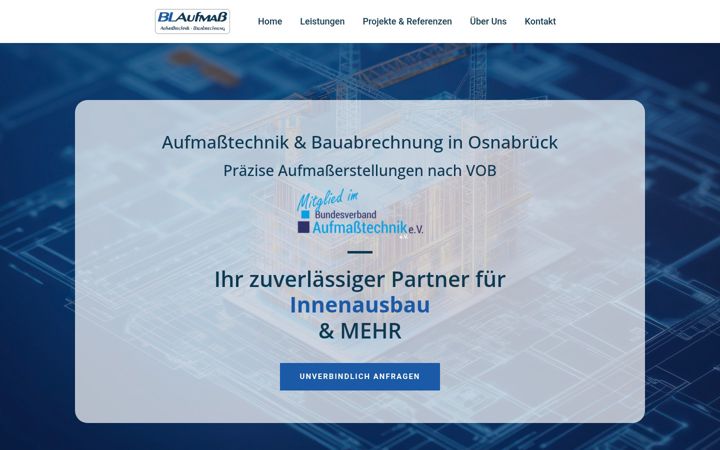 Screenshot of blaufmass.de