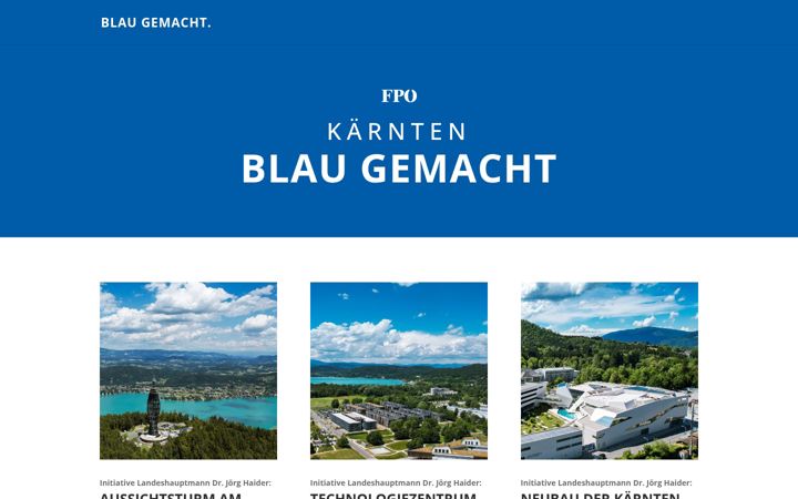 Screenshot of blaugemacht.at
