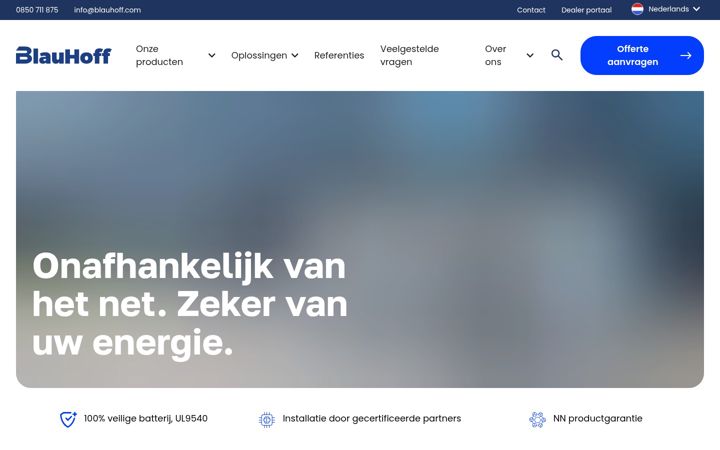 Screenshot of blauhoff.nl