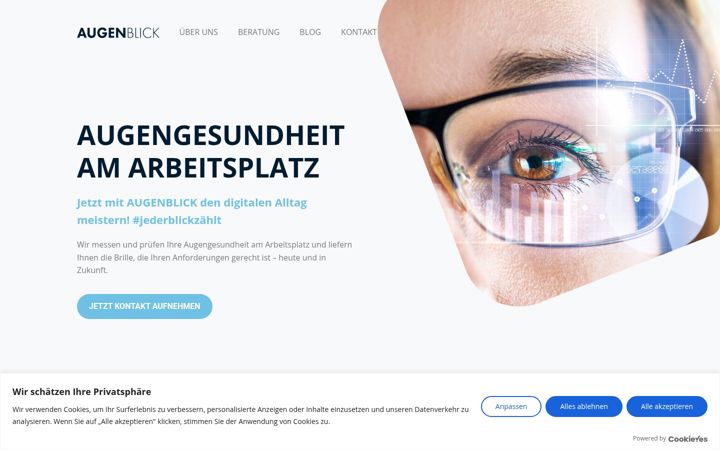 Screenshot of blaulichtfilter.com