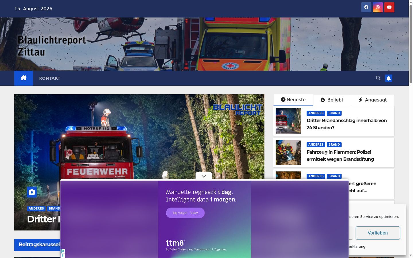 Screenshot tal-banner tal-kunsens muri qabel kwalunkwe interazzjoni