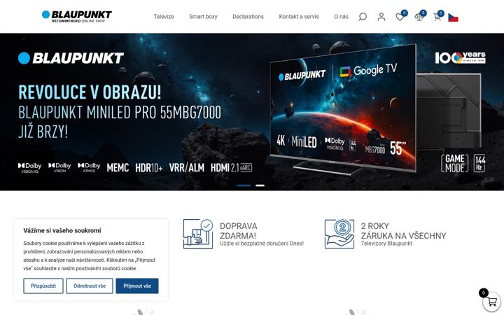 Ekrānuzņēmums no blaupunkt-tv.cz