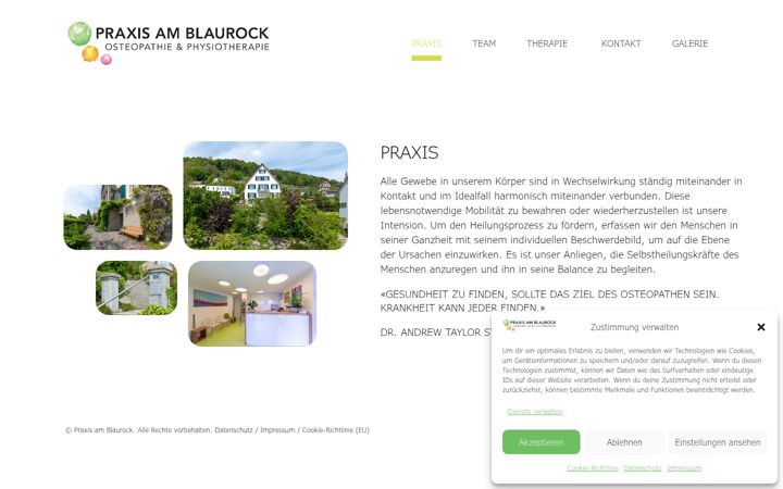 Screenshot of blaurock.ch