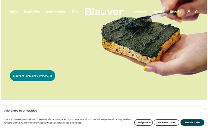 Screenshot van blauver.com