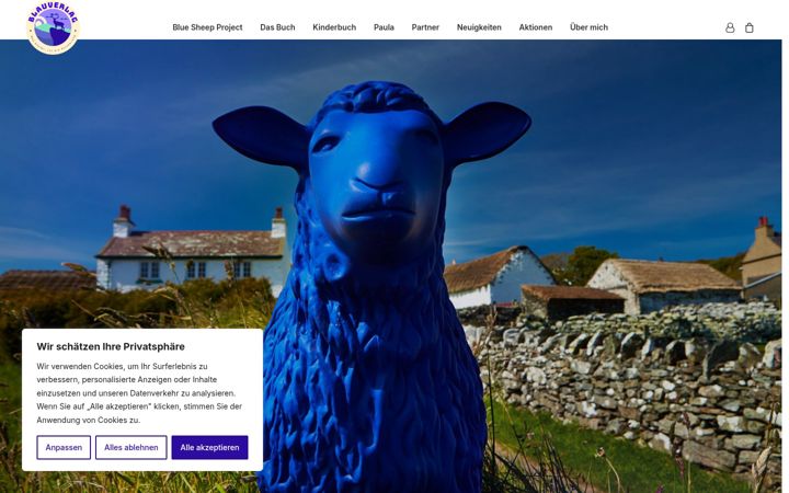 Screenshot di blauverlag.de