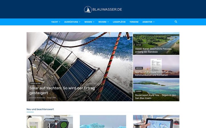 Екранна снимка на blauwasser.de