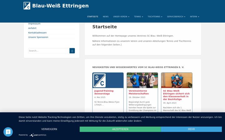 Screenshot di blauweiss-ettringen.de