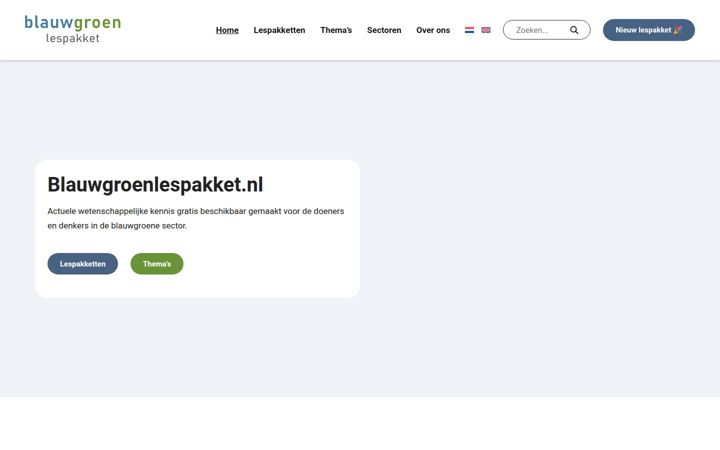 blauwgroenlespakket.nl