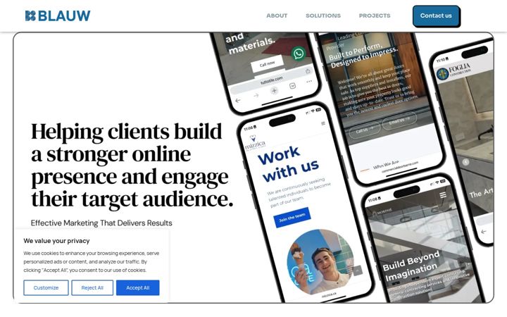 Screenshot di blauwstudio.com