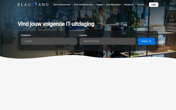 Screenshot of blauwtand.com