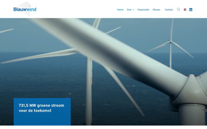 Screenshot of blauwwind.nl