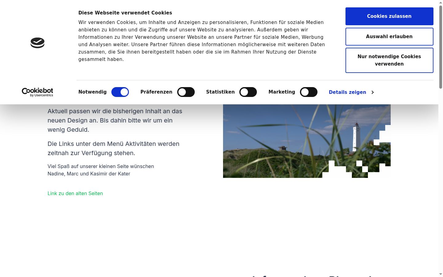 Screenshot van de toestemmingsbanner zoals getoond vóór enige interactie