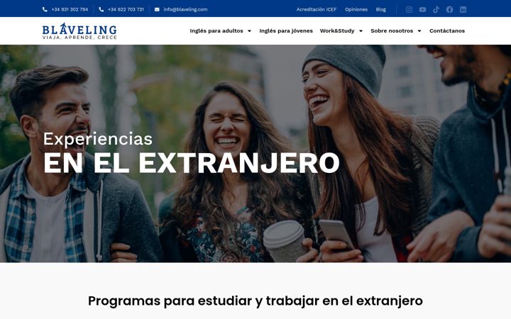 Screenshot di blaveling.com