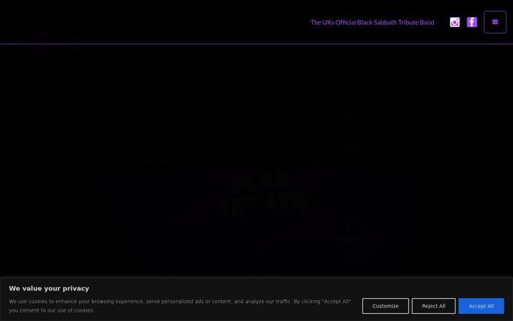Screenshot of blaxabbath.co.uk