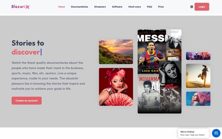 Screenshot of blazarix.com
