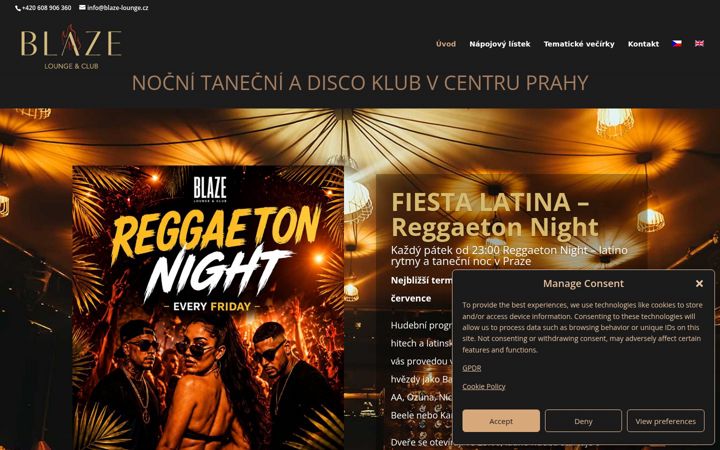 Screenshot of blaze-lounge.cz