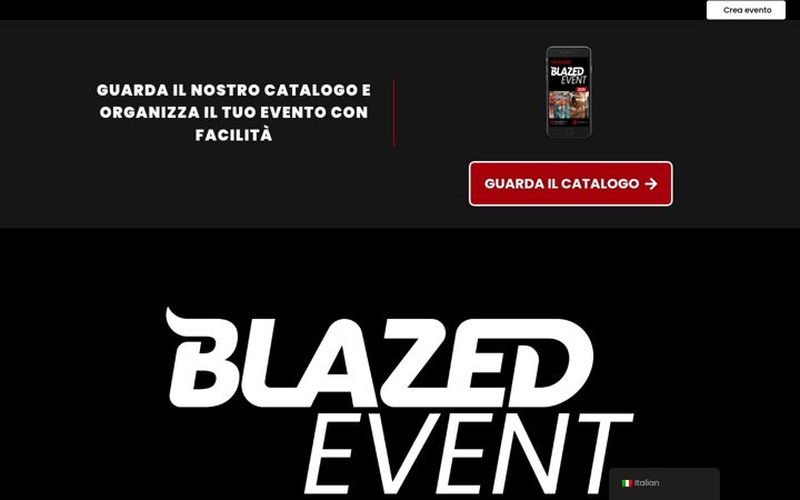 Screenshot του blazedevent.com