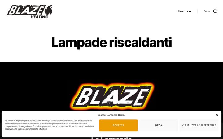 Screenshot of blazeheating.it