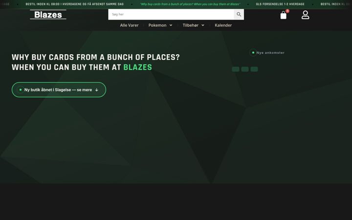 Screenshot of blazes.dk