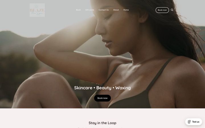 Screenshot of blazethespa.com