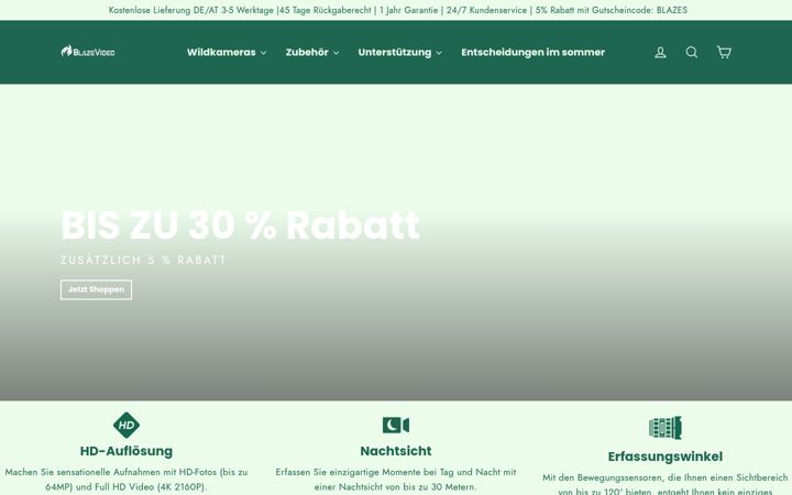 Ekrano kopija blazevideos.de
