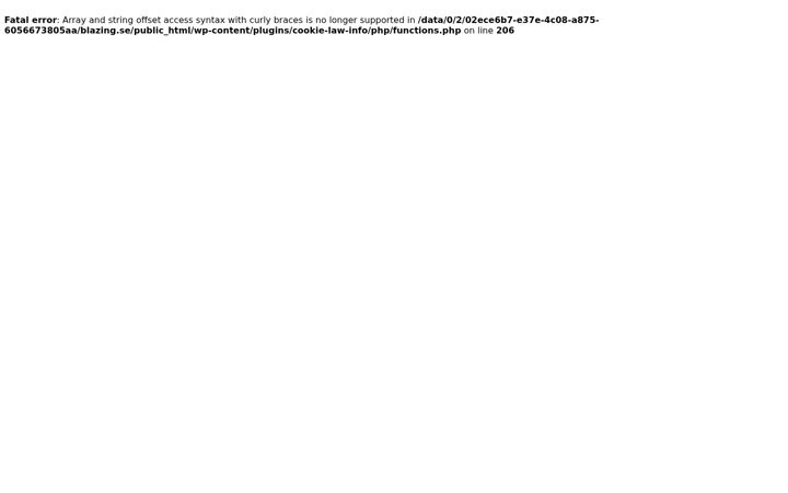 Screenshot of blazing.se