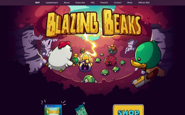 Screenshot of blazingbeaks.com