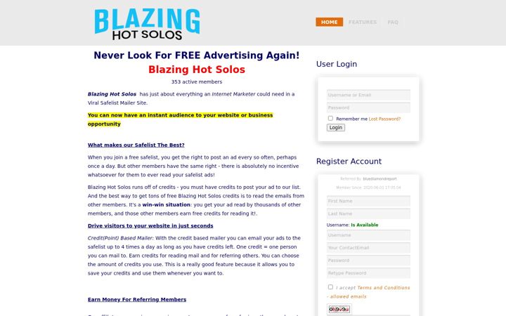 Screenshot of blazinghotsolos.com