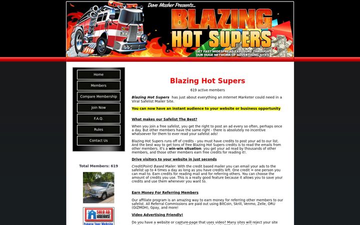 Screenshot of blazinghotsupers.com