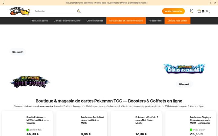 Screenshot of blazingtail.fr