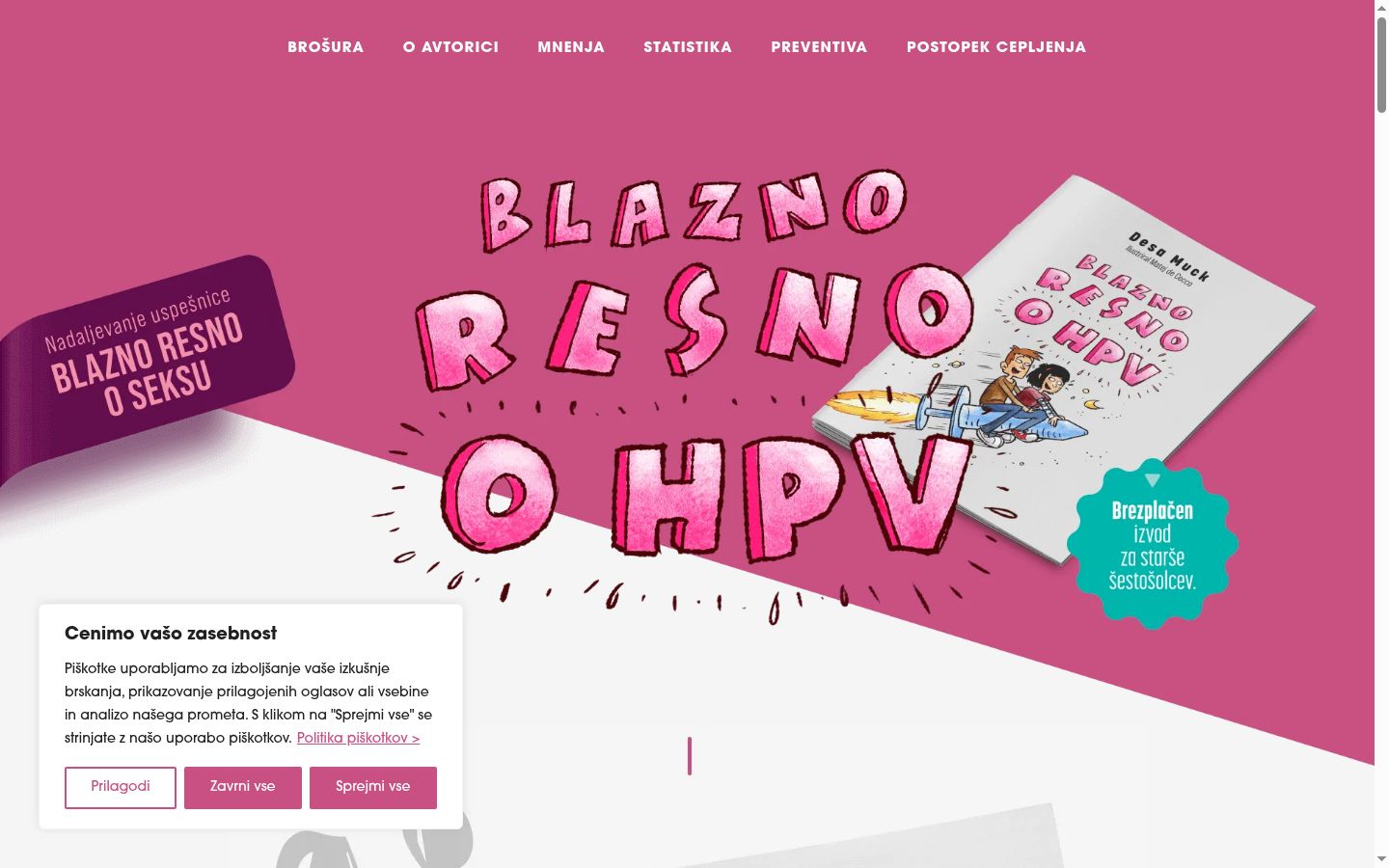 Sutikimo reklamjuostės, rodytos prieš bet kokią sąveiką, ekrano kopija