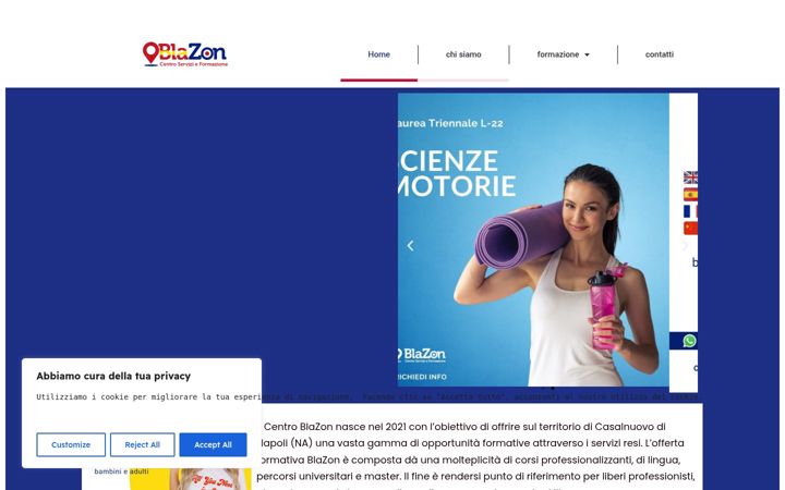 Screenshot of blazonformazione.it
