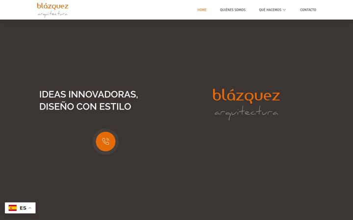 Ekraanipilt saidist blazquezarquitectura.es