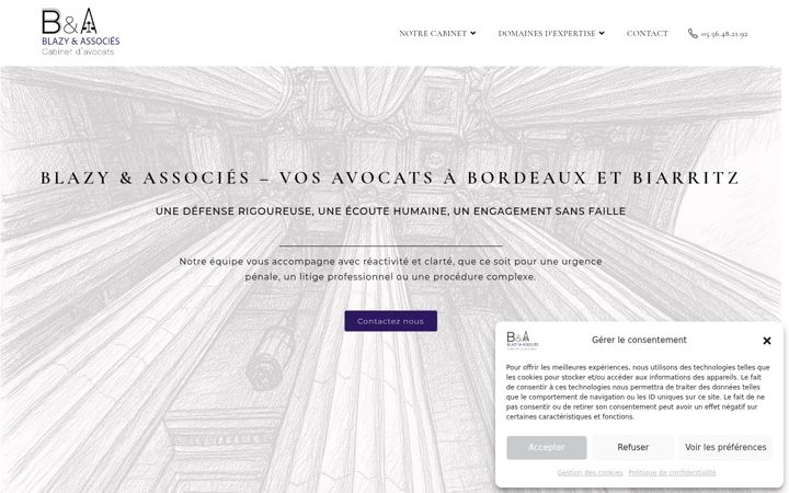 Screenshot of blazyavocats.fr