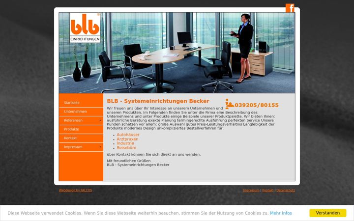 Screenshot of blb-systemeinrichtungen.de