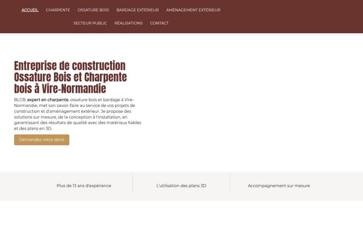 Screenshot of blcb-charpente.fr