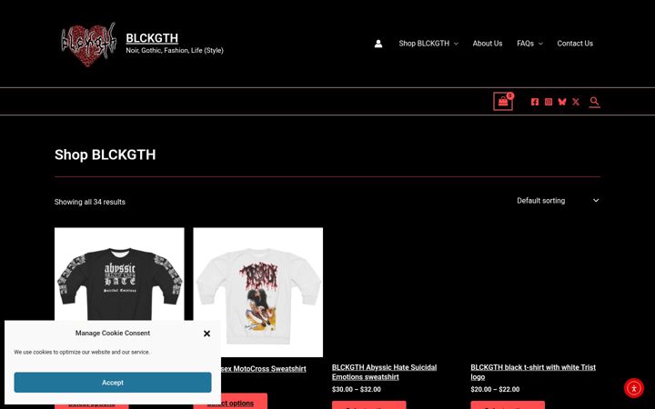Screenshot di blckgth.com