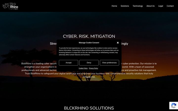 Screenshot di blckrhino.com