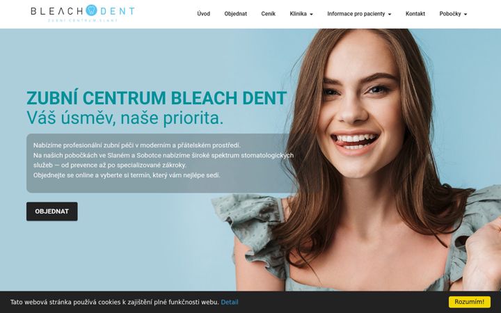 Screenshot of bleachdent.cz