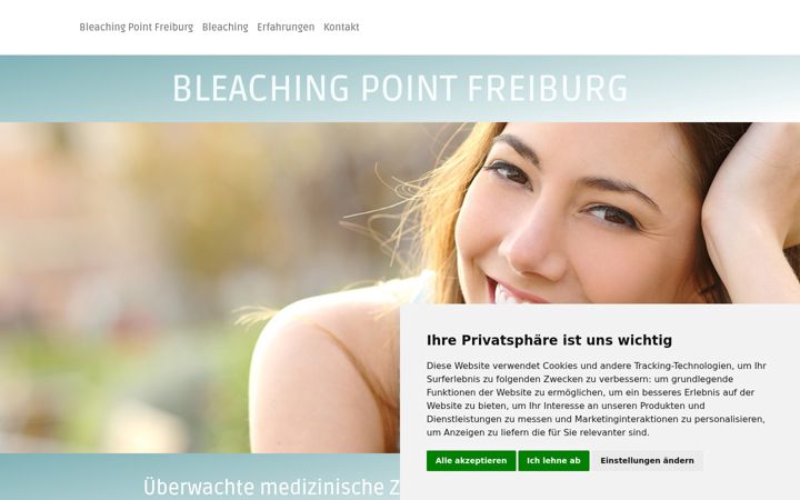 Screenshot of bleaching-point-freiburg.de