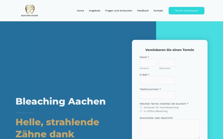 Screenshot von bleachingaachen.de