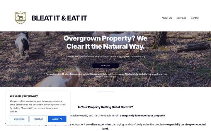 Screenshot of bleatitandeatit.com