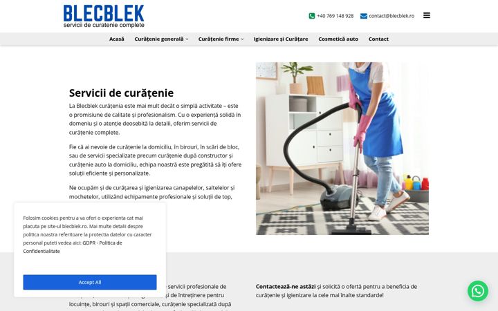 Screenshot of blecblek.ro