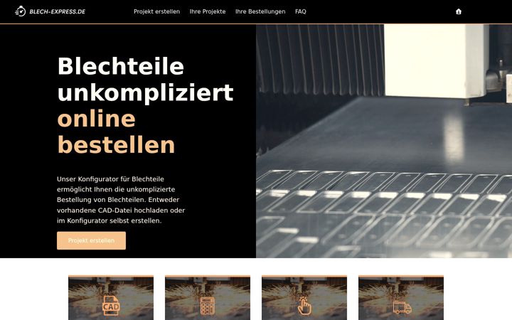 Screenshot of blech-express.de