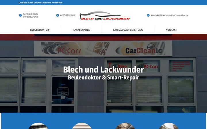 Screenshot of blech-und-lackwunder.de